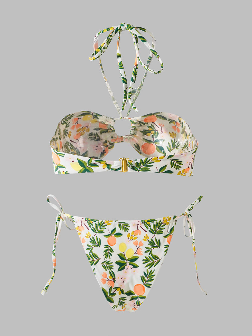 Bikini Verde Estilo Plantas